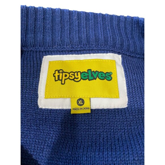 Tipsy Elves Mens Sweet Baby Jesus Sweater Green Size XL - Picture 4 of 14